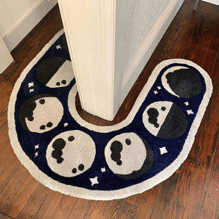 phases of the moon rug