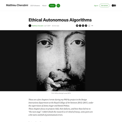 Ethical Autonomous Algorithms