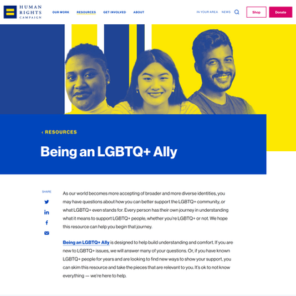 Being an LGBTQ+ Ally