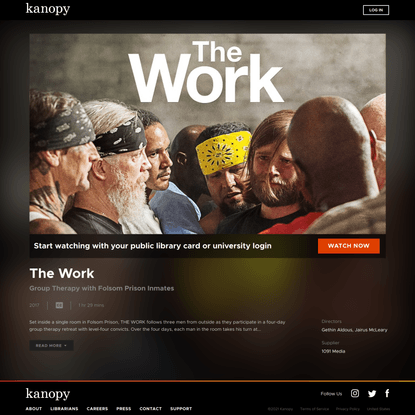 The Work | Kanopy