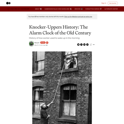 Knocker-Uppers History: The Alarm Clock of the Old Century