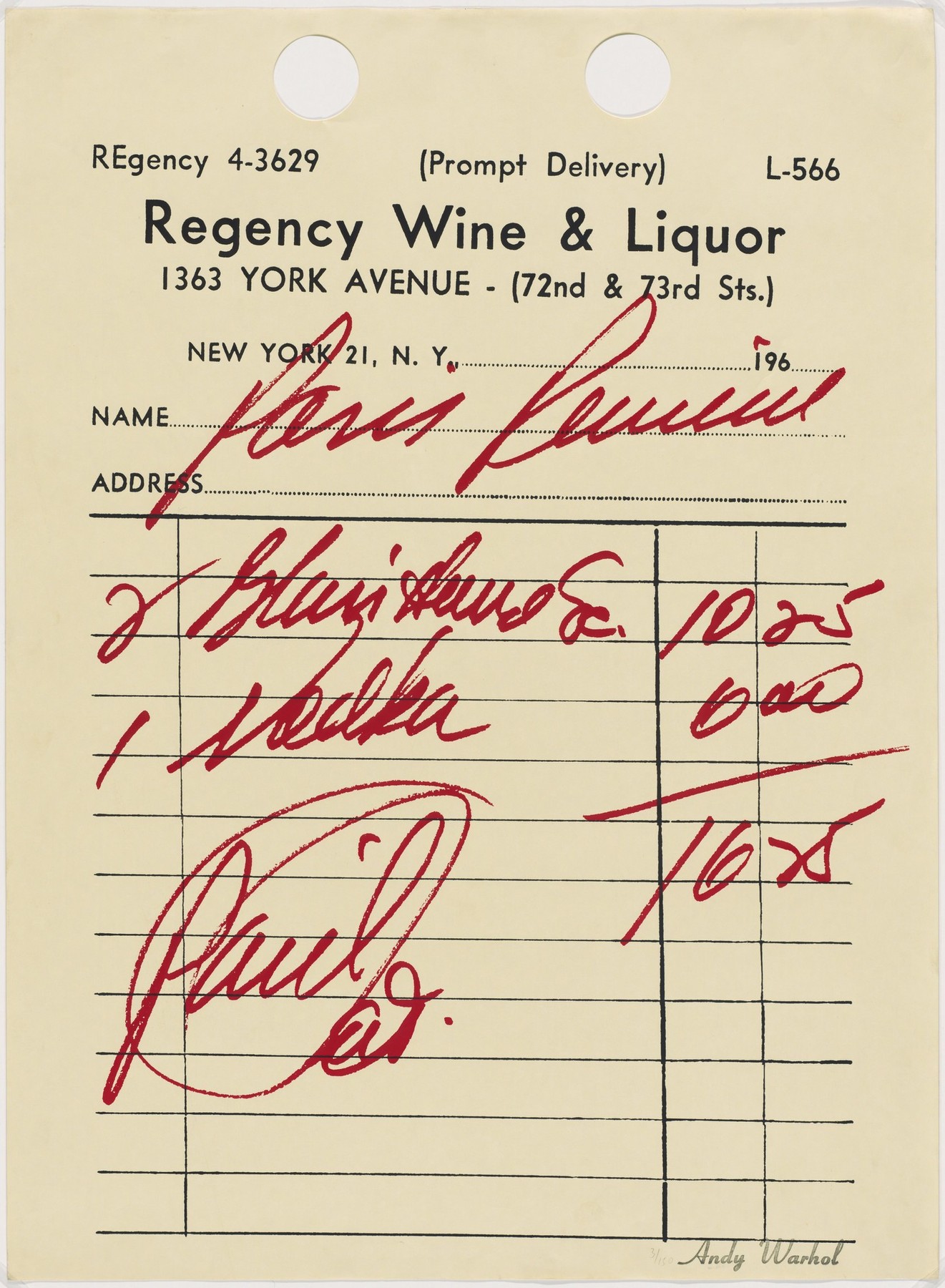 Andy Warhol, Paris Review, 1967
