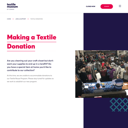 Textile Donation – Textile Museum of Canada