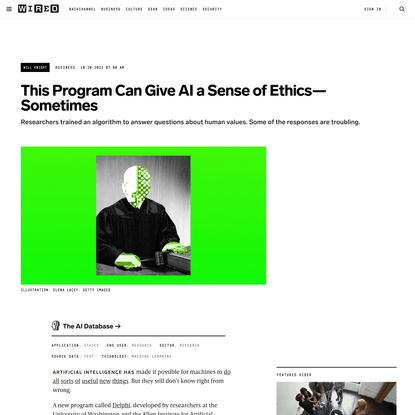 This Program Can Give AI a Sense of Ethics—Sometimes