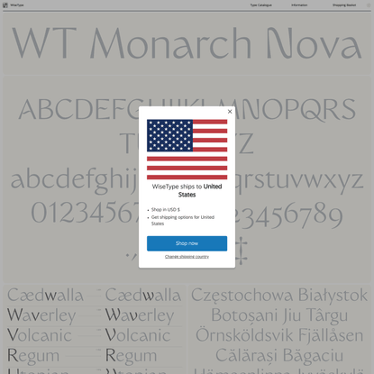 WiseType — WT Monarch Nova