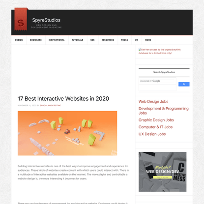 17 Best Interactive Websites in 2020 - SpyreStudios