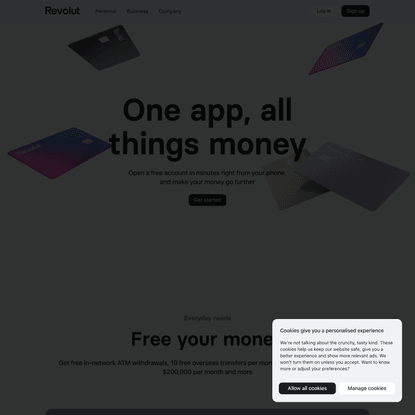 One app, all things money
