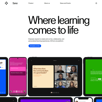 Personalized, adaptive learning | Sana Labs