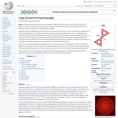 Logo (programming language) - Wikipedia