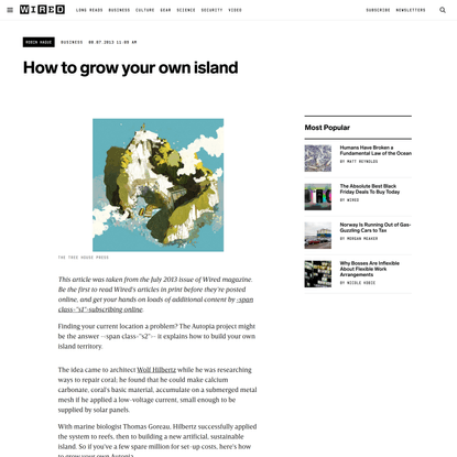 How to grow your own island