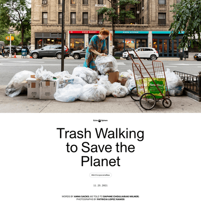Trash Walking to Save the Planet