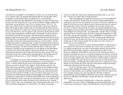 On Going Home (1967) Joan Didion