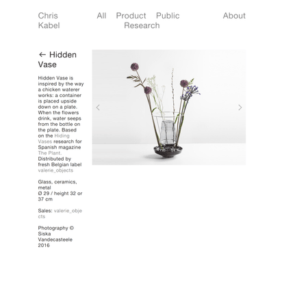 Hidden Vase — Chris Kabel