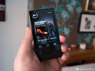 Zune HD - Now Playing screen