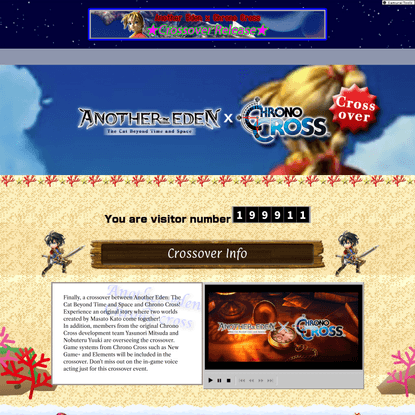 Chrono Cross Crossover Website Across Time and Space - Another Eden