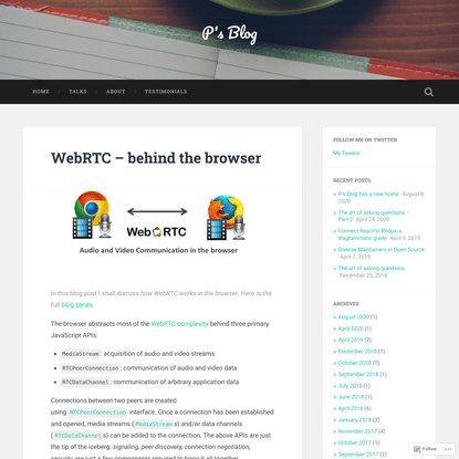 WebRTC – behind the browser