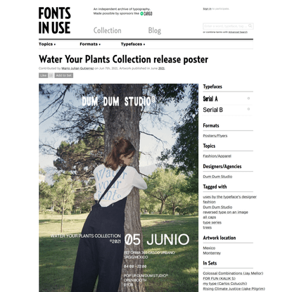 Water Your Plants Collection release poster