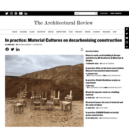 In practice: Material Cultures on decarbonising construction - Architectural Review