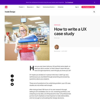 How to write a UX case study | Inside Design Blog