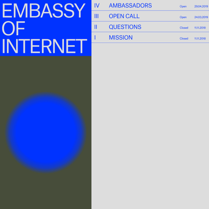 Embassy of Internet · Home