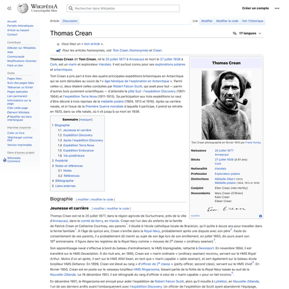 Thomas Crean — Wikipédia