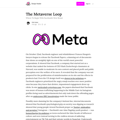 The Metaverse Loop