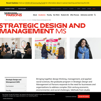 Strategic Design and Management Master's Degree
