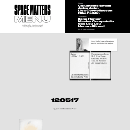 Space Matters — Guest mood board by Linnea Mesko