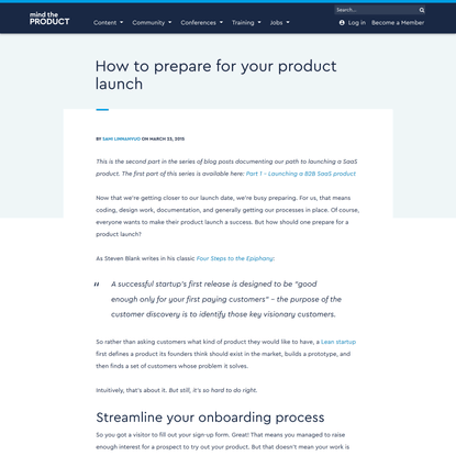 How to prepare for your product launch