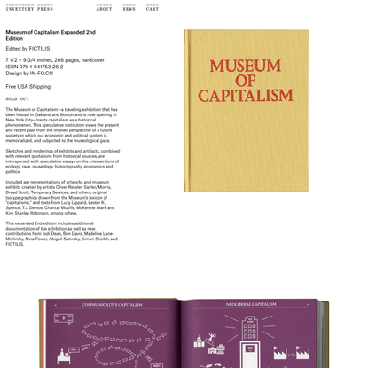 Museum of Capitalism Expanded 2nd Edition