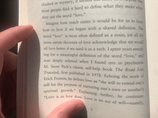 bell hooks' shared definition of "love"