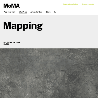 Mapping | MoMA