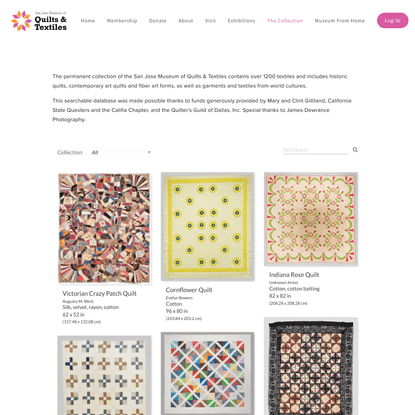 Search the Collection — San Jose Museum of Quilts &amp; Textiles