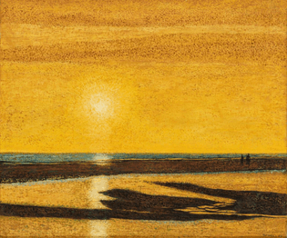 Taf Wallet (Belgian, 1902-2001) Sunset II, N/D, Oil on canvas