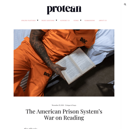 The American Prison System’s War on Reading • Protean Magazine