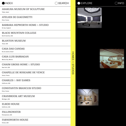 HOMES + STUDIOS