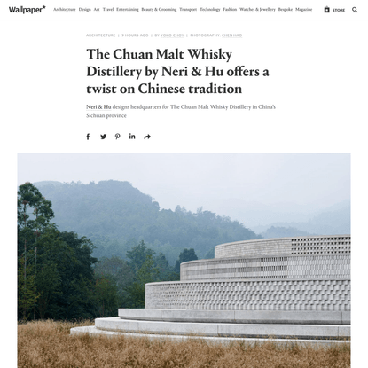 The Chuan Malt Whisky Distillery by Neri & Hu offers a twist on Chinese tradition