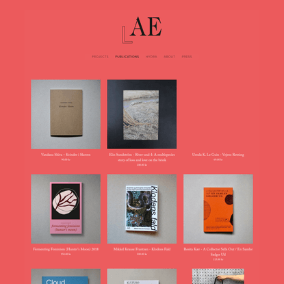 PUBLICATIONS — Laboratory for Aesthetics and Ecology