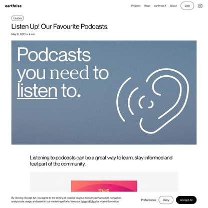 Listen Up! Our Favourite Podcasts.