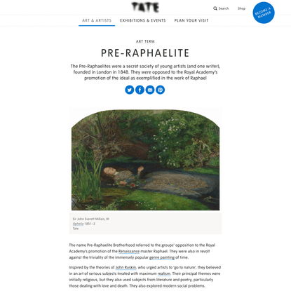 Pre-Raphaelite – Art Term | Tate