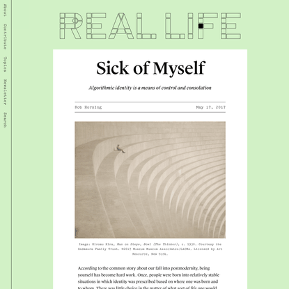 Sick of Myself — Real Life