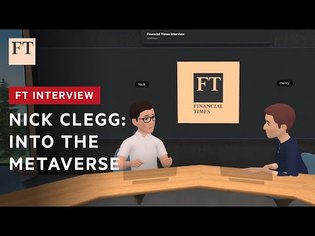 Nick Clegg's first interview in the metaverse