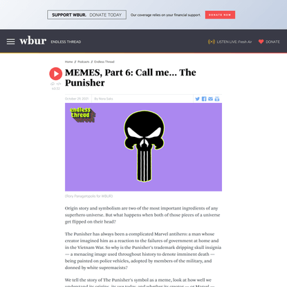 MEMES, Part 6: Call me... The Punisher