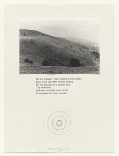 On this hillside (1972) Richard Long