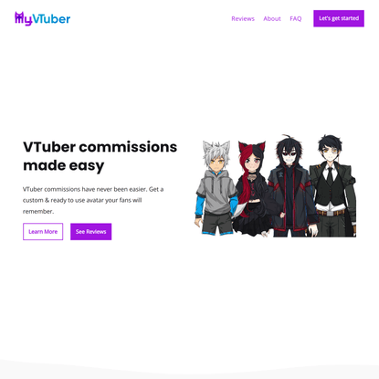 VTuber Commissions Made easy | Get your VTuber avatar | myvtuber.com