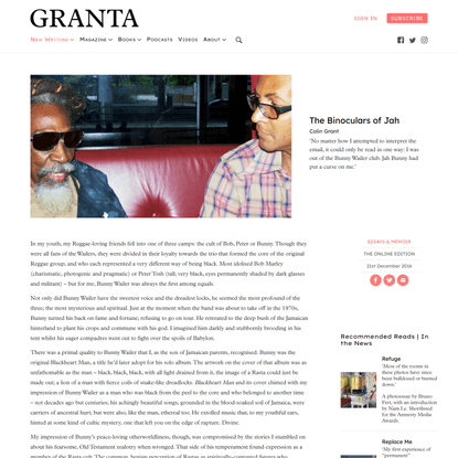  The Binoculars of Jah | Colin Grant | Granta Magazine 