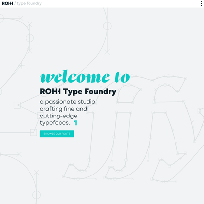 ROHH Type Foundry