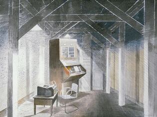 The Teleprinter Room (1941) – Eric Ravilious