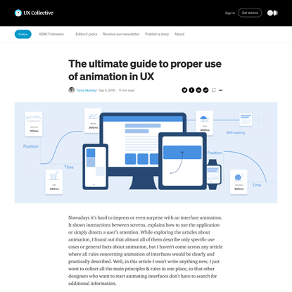 The ultimate guide to proper use of animation in UX