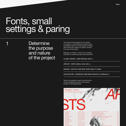 Typography Principles — Fonts
